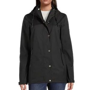 New McKinley Women’s Breathable Black Hooded Rain Jacket - Size Small NWT